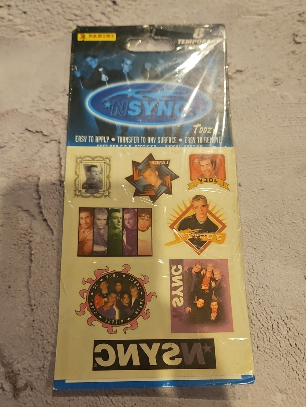 🌟3/$25🌟 Vintage, sealed pack of *NSYNC temporary tattoos from around 1999